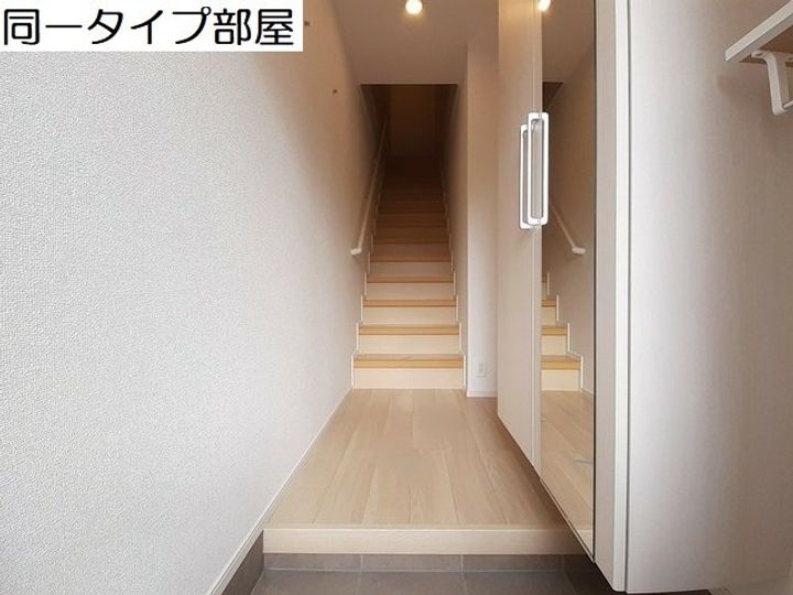 富山県富山市婦中町下井沢(アパート)の賃貸物件の玄関