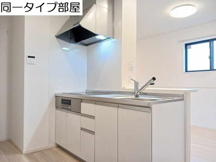 富山県富山市婦中町下井沢(アパート)の賃貸物件のキッチン