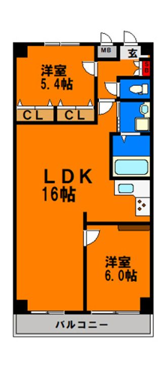 アメニティ21の間取り