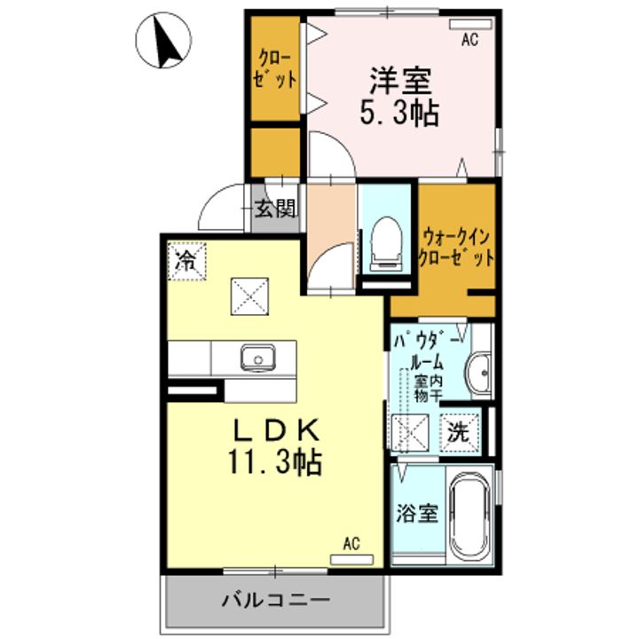 サンパレス・ムーンパレスムーンパレス101の間取り