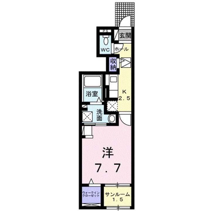 ラーゴム Aの間取り