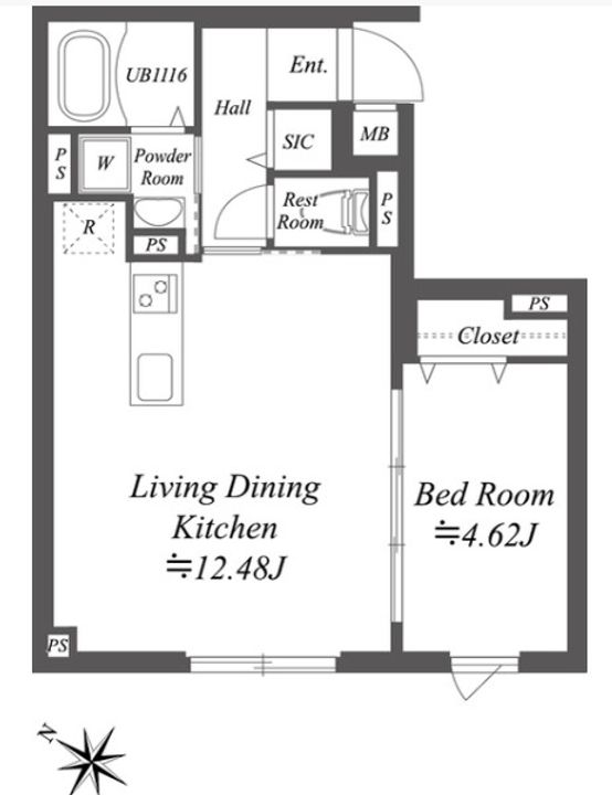 SOLASIA residence南大塚の間取り