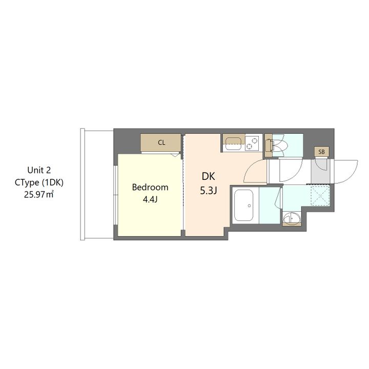 S-RESIDENCE高島平asoleaの間取り