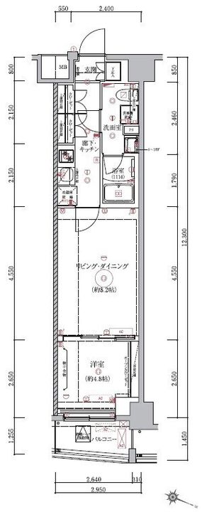 ベルシード板橋本町プレミアⅡの間取り
