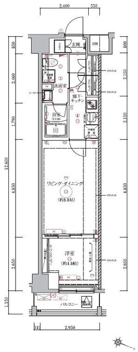ベルシード板橋本町プレミアⅡの間取り