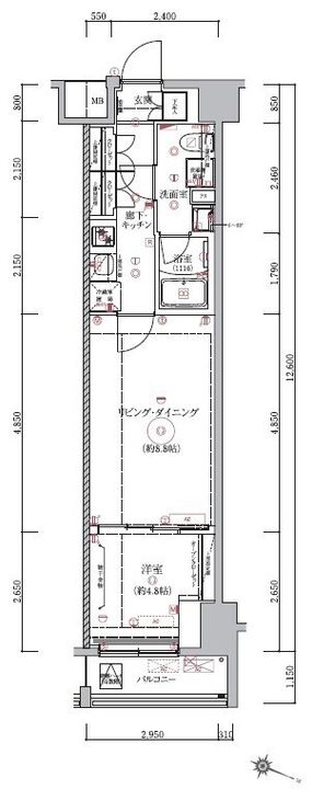 ベルシード板橋本町プレミアⅡの間取り