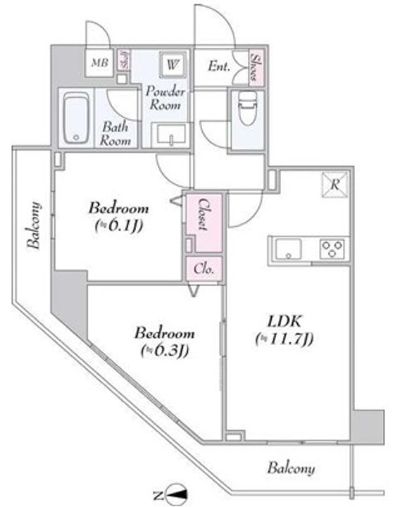 URBANLINKときわ台の間取り
