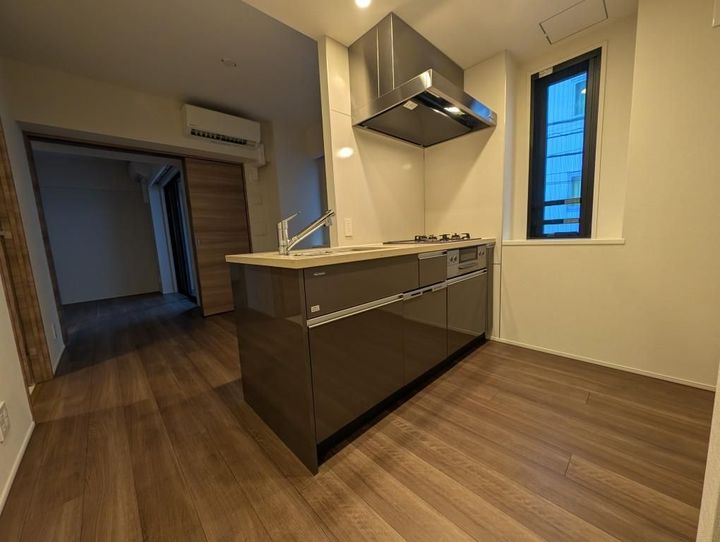 東京都中央区築地2丁目の賃貸マンションのキッチン