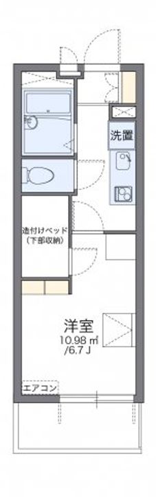 福岡県福岡市博多区奈良屋町(マンション)の賃貸物件の間取り