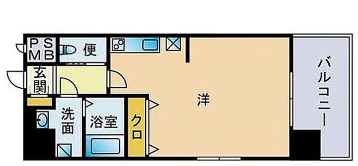 福岡県福岡市中央区大宮2丁目(マンション)の賃貸物件の間取り