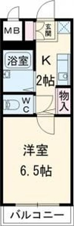 福岡県福岡市中央区薬院1丁目(マンション)の賃貸物件の間取り