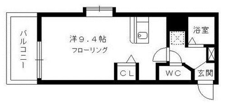 福岡県福岡市南区高宮2丁目(マンション)の賃貸物件の間取り