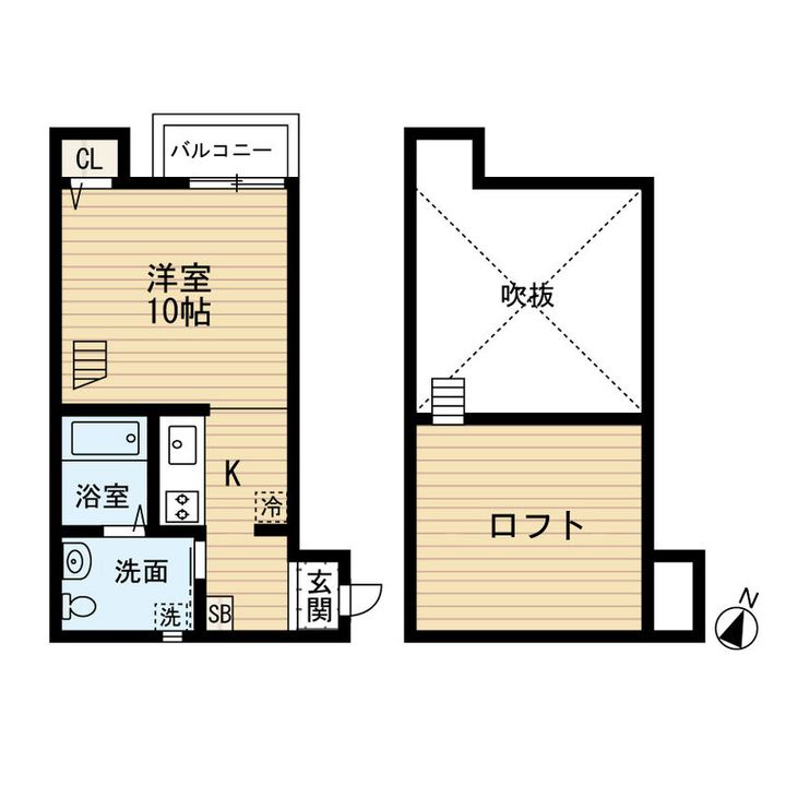 福岡県福岡市南区那の川1丁目(アパート)の賃貸物件の間取り
