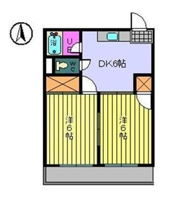 第13杉フラット505の間取り