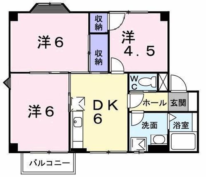 シャルマンハイム1・21-202の間取り