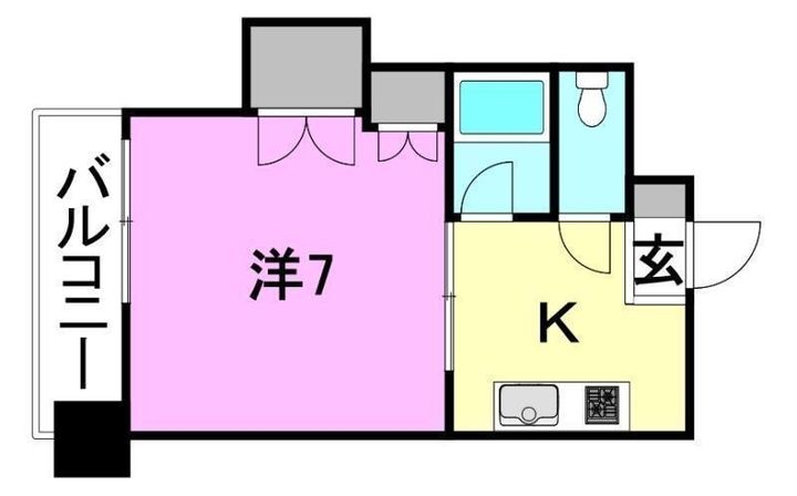 ジョイフル東野208の間取り