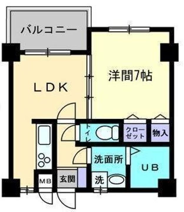 大進第五ハイツ206の間取り