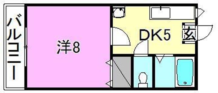 コンフォート久万2202の間取り