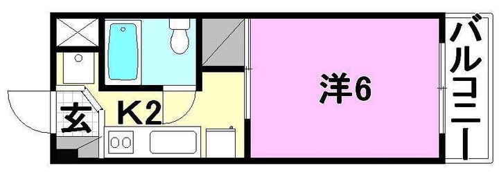 二宮マンション202の間取り