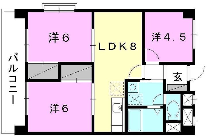 道後山本ビル510の間取り