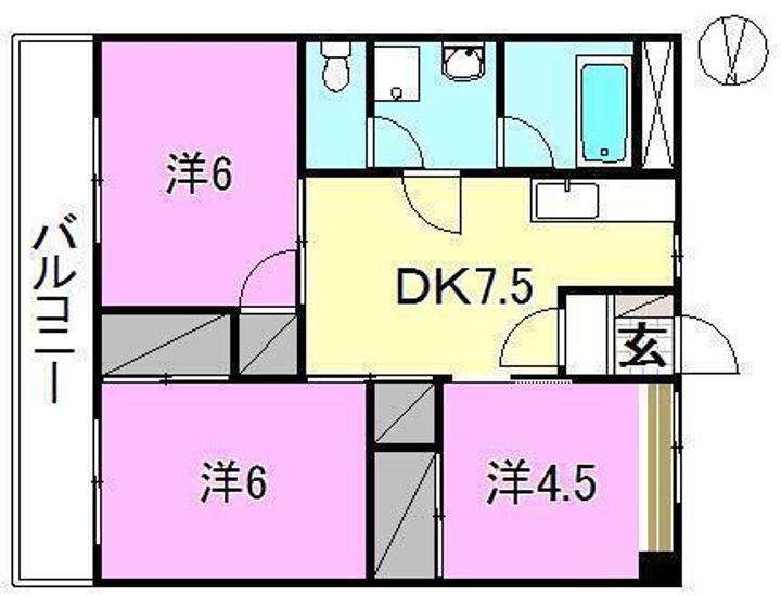 イーストレジデンス大和307の間取り