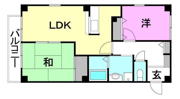 フォブールK&N203の間取り