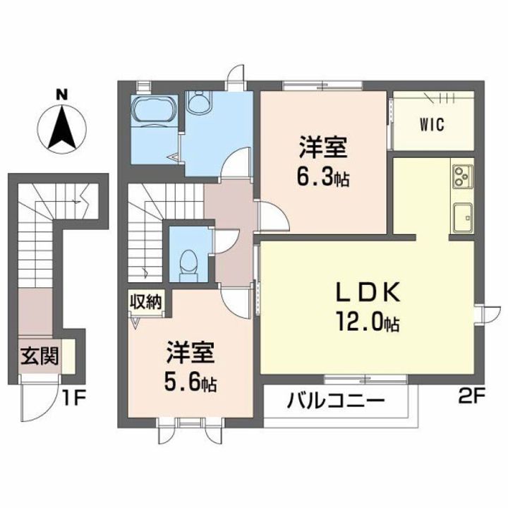 ブランシェN201の間取り