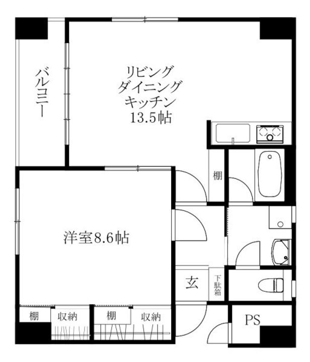 アイエム花園ビル401の間取り