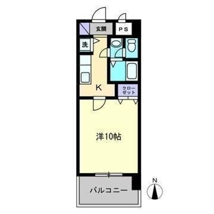 CITY SPIRE東石井807の間取り