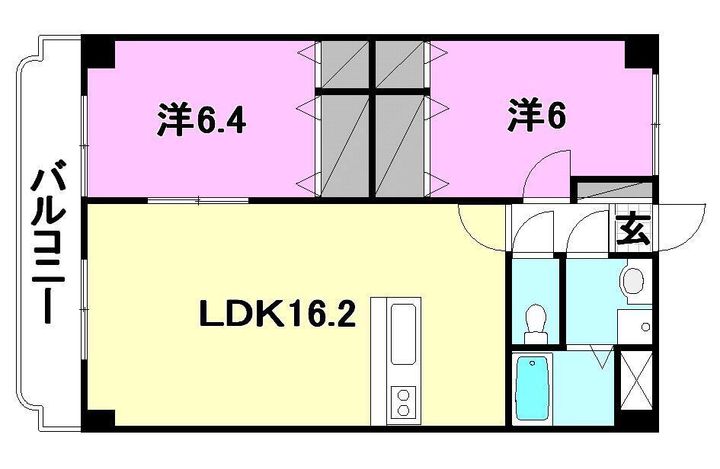 ユーミーKAWAKUBO502の間取り