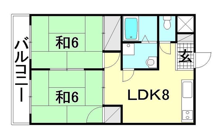 フェアフィールド303の間取り