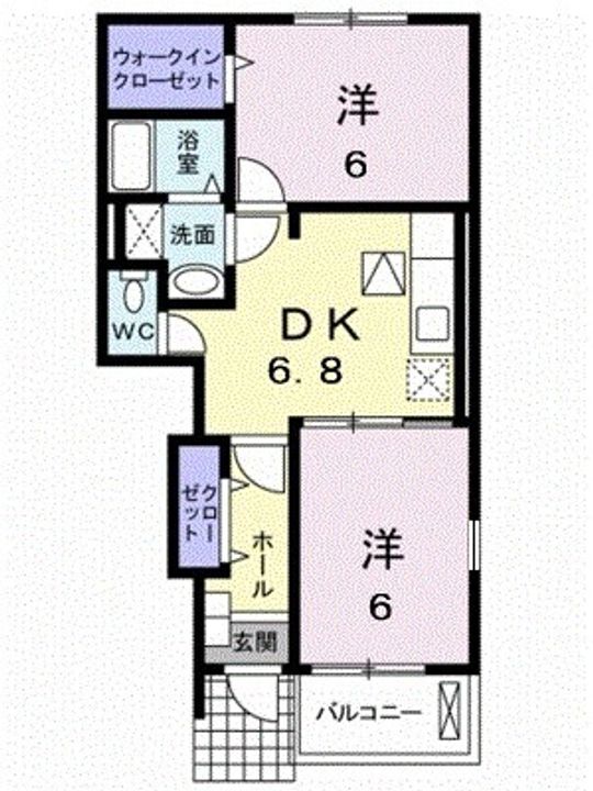 ボヌールプラス A棟103の間取り