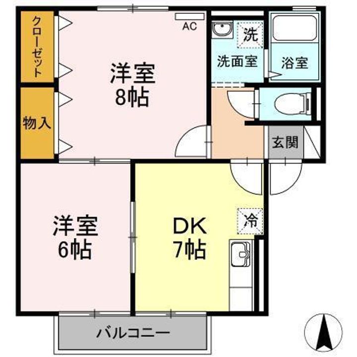 メゾン・ヴェールB201の間取り