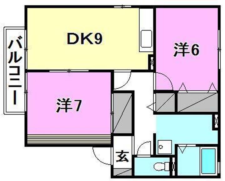 エルム・ウッドA101の間取り