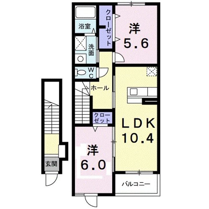 ブリーゼ202の間取り