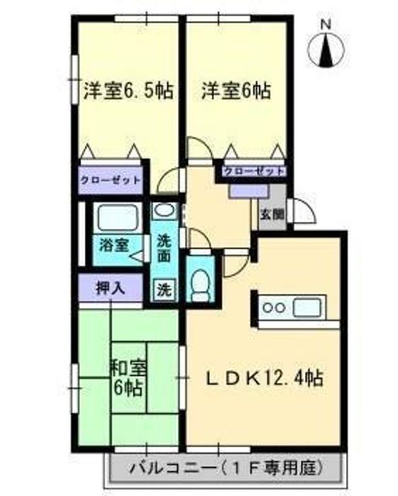 フォブール大原102の間取り