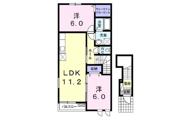 フランアンジュ201の間取り
