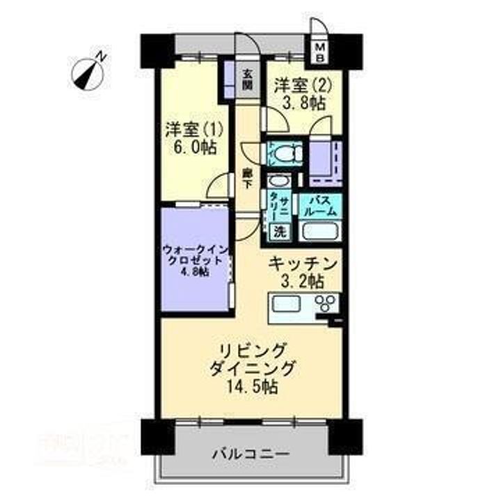 アルファステイツ市駅西607の間取り