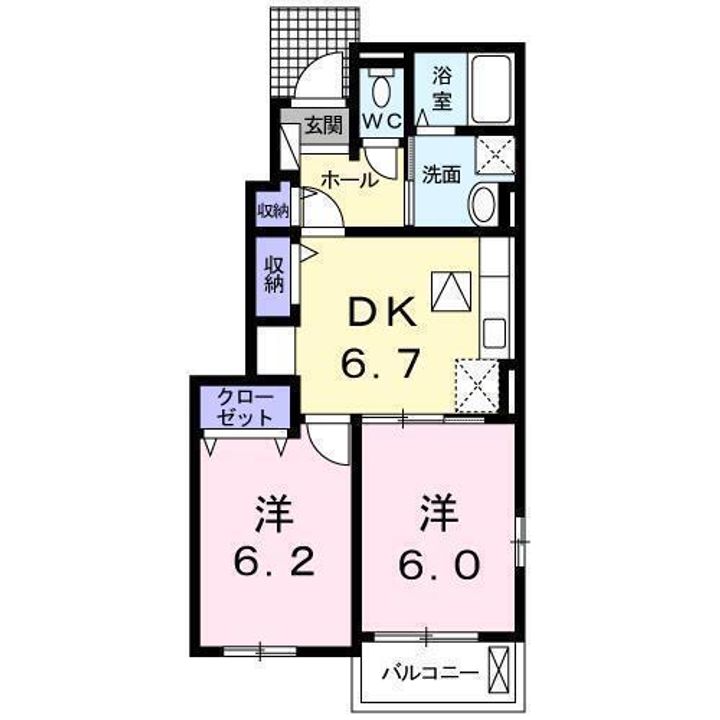 ガーデンヒルズ・LaLa A・BA101の間取り