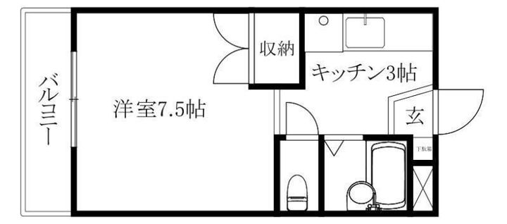 ラウンドストーン枝松305の間取り