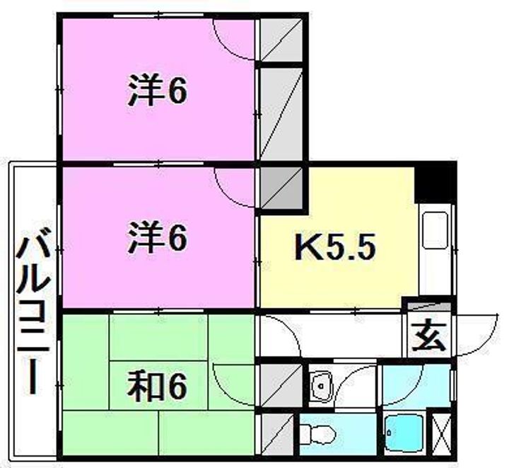 ABCハイム東長戸301の間取り