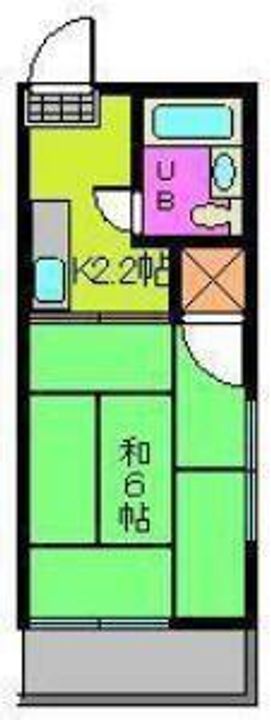 コーポ飛鳥2205の間取り
