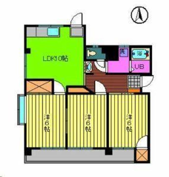 メゾンド・ポポ101の間取り