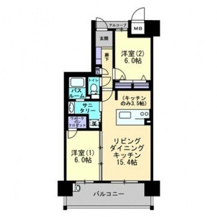 アルファステイツ宮西3402の間取り
