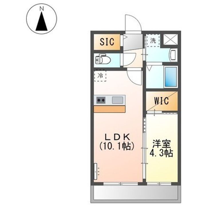 ソンリッサ 小坂208の間取り