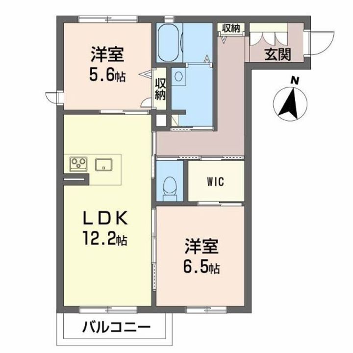 アトリエール和泉南205の間取り