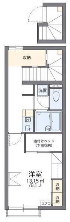 レオパレス蒼 2203の間取り