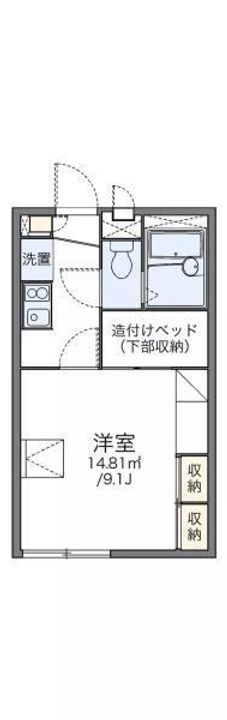 レオパレスグランドカメリア105の間取り
