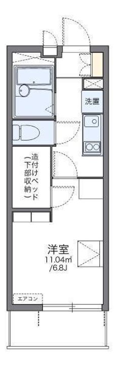 レオパレス辻町2103の間取り