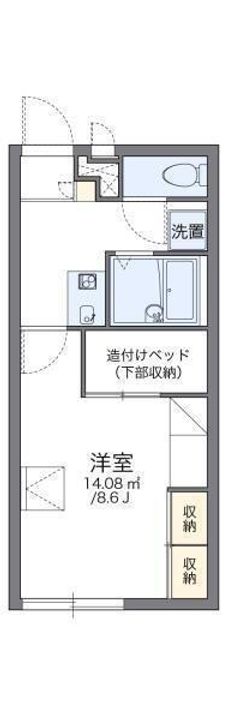 レオパレスグランシャリオ106の間取り